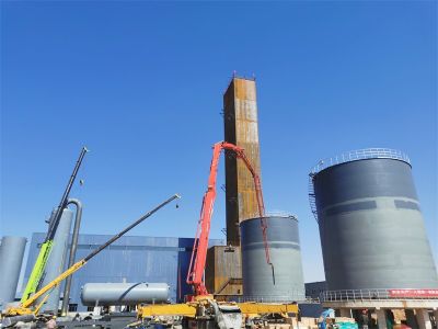The on-site installation of Ningxia Guanneng KDON-52000/26000 project is in an orderly manner